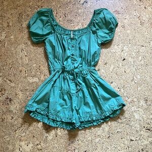 Free People green romper